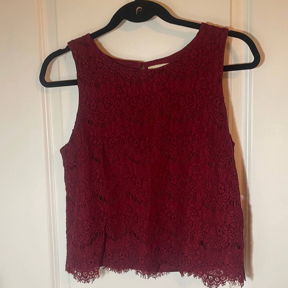 Lace tank top